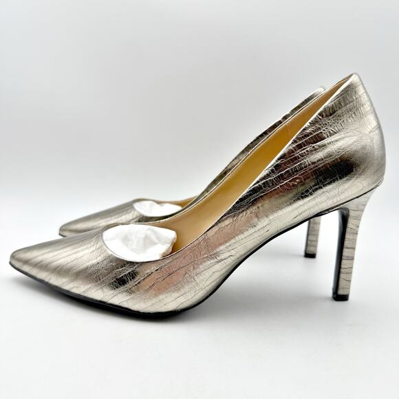 Naturalizer Womens Anna Pumps US 9.5 M EU 40.5 Graphite Grey Leather NIB - Picture 9 of 13